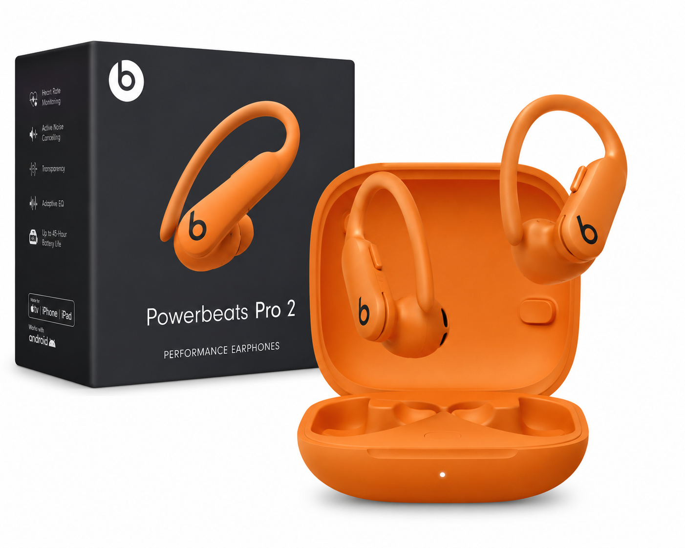 Beats Powerbeats Pro 2 Wireless Noise-Canceling Earbuds – Electric Orange
